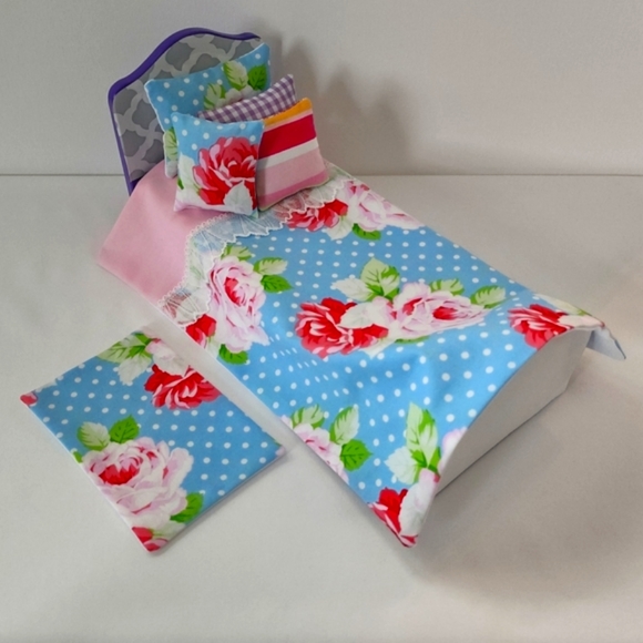 12 Inch Fashion Doll Bedding Set - Picture 1 of 5